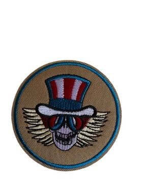 Grateful Dead Uncle Psychedelic Sam Embroidered Patch
